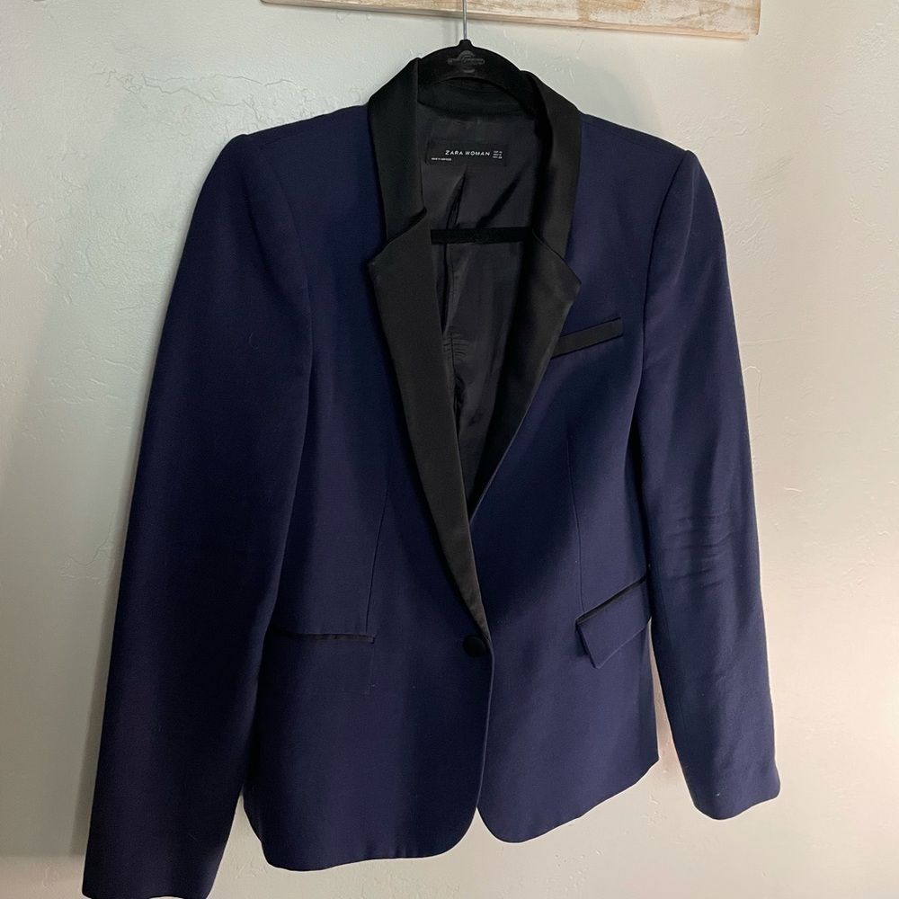 Navy Blue Zara Blazer
